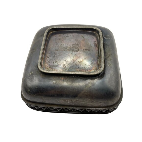 Antique Meriden B Company Quadruple Plated Silver Tone Bowl Candy Trinket Dish - Picture 5 of 16